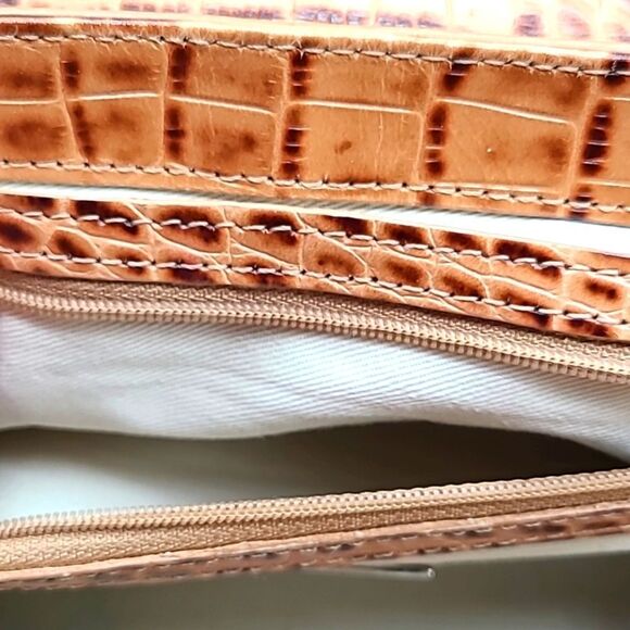 Antonio Melani Orangey Tan & Brown Faux Crocodile Bag - Picture 7 of 10